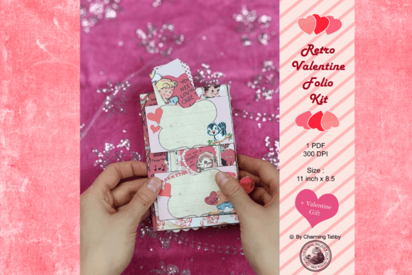 Download Valentine's Day Retro Folio - Premium Resources