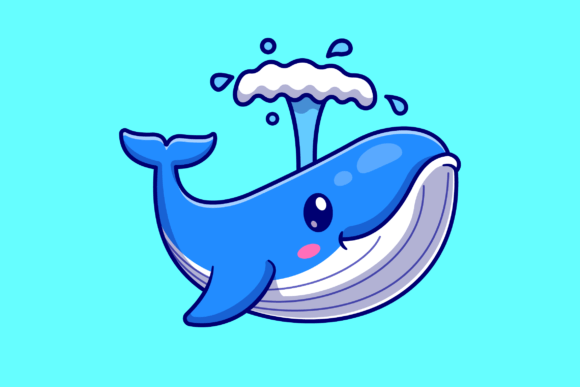 Download Cute Whale Cartoon Illustration - Cute whale Collection