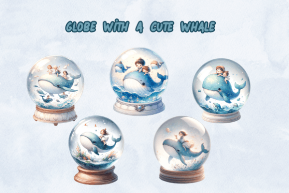 Download Globe with a Cute Whale - Premium Resources